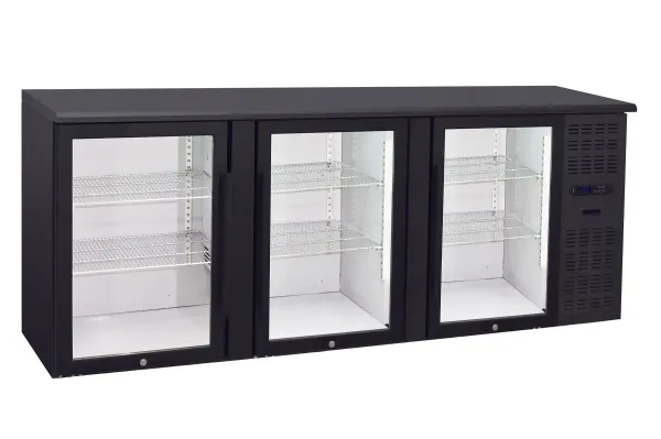 3 Door Glass Door Back Bar