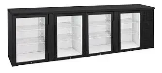 4 Door Glass Door Back Bar