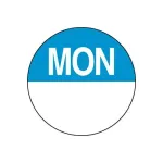 Dissolvable 24mm Circle - Day of the week
