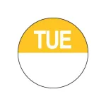 Dissolvable 24mm Circle - Day of the week view 3