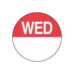 Dissolvable 24mm Circle - Day of the week view 1