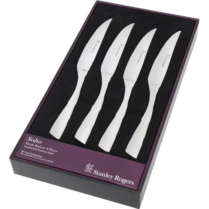 Stanley Rogers Soho Steak Knives 4pc Set