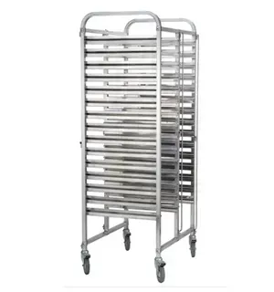 Stainless Steel 2 X 15 Tier Gn Trolley