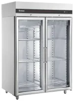 Double Door Upright Glass Fridge