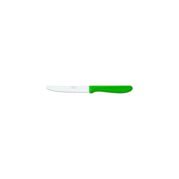 Paring/Steak Knife Green Handle-110mm | Serrated