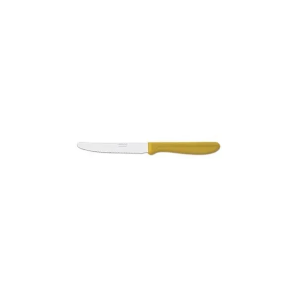 Paring/Steak Knife Yellow Handle-110mm | Serrated