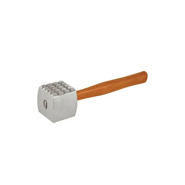 Meat Tenderizer-Alum. Head / Wood Hdl, 70x285mm