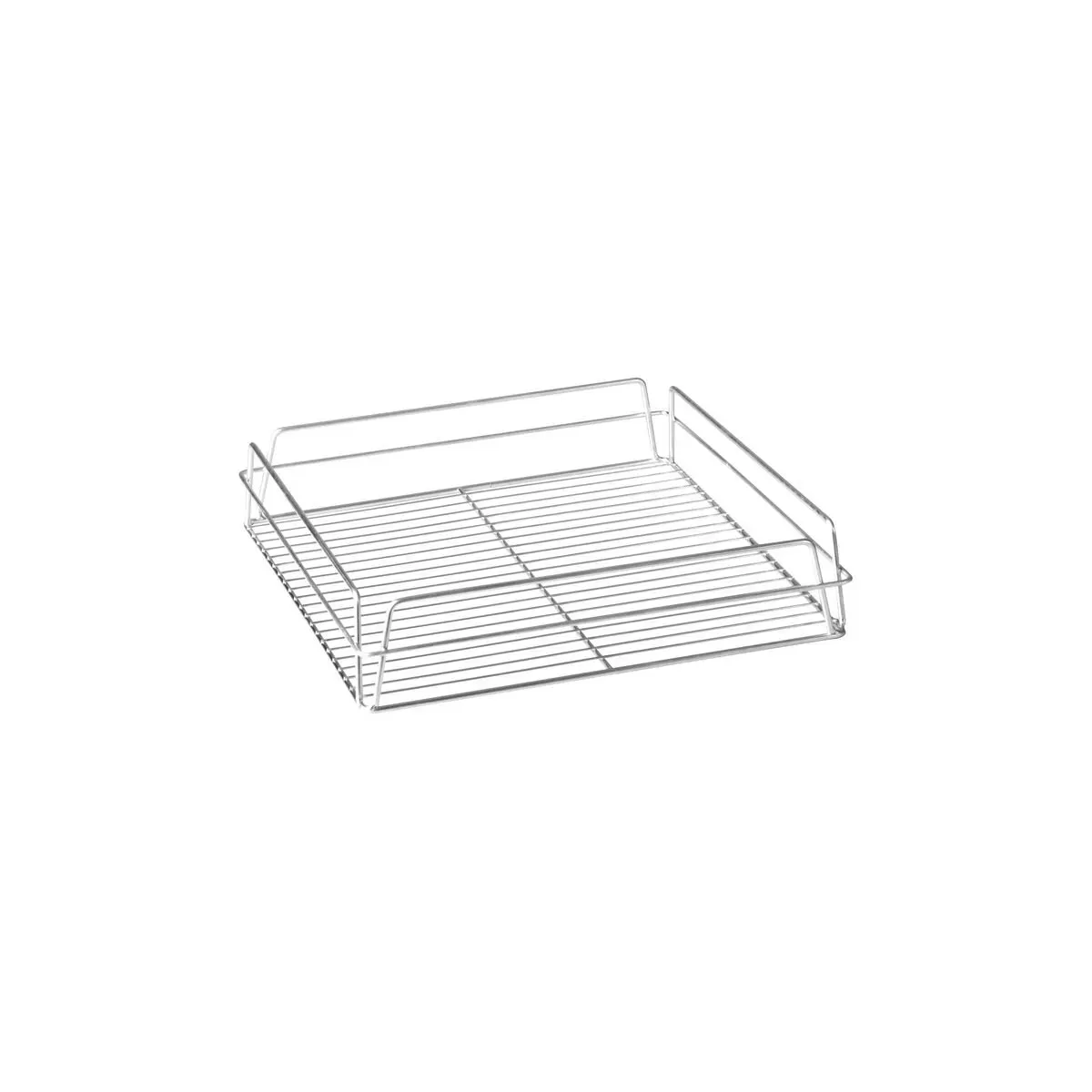 Glass Basket - Square Zinc Plated