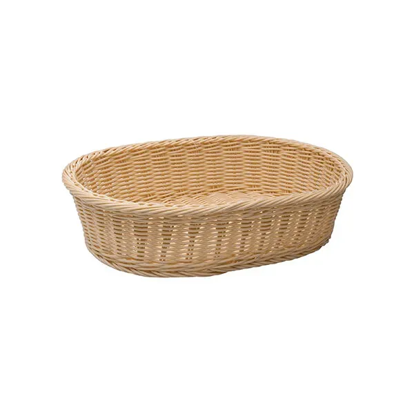 Bread Basket Heavy Duty Polypropylene Oval — 380x270x90mm