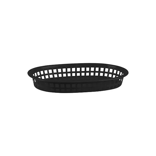 Bread Basket Polypropylene Rectangular Black — 270x180x40mm