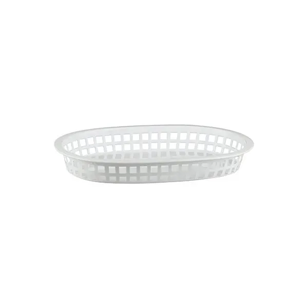 Bread Basket Rectangular Polypropylene White — 270x180x40mm