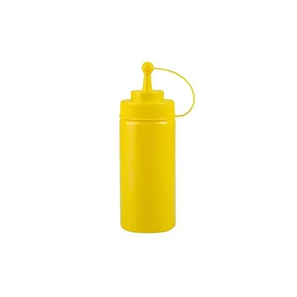 Squeeze Bottle-W/Cap, Yellow, 480ml