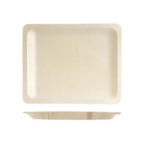 Rect. Plate-Bio Wood, 270x220mm