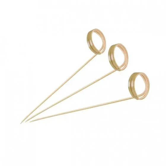Bamboo Skewer-Twist Ends| 120mm | 100pcs/Pack