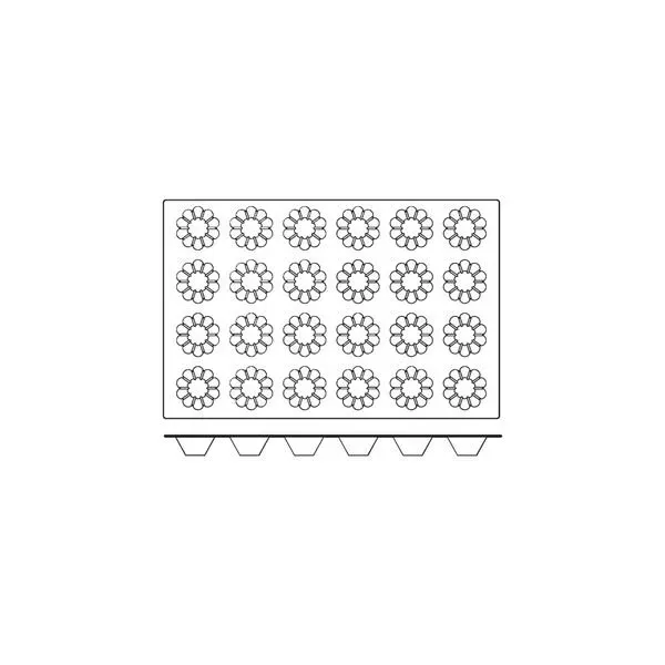 Mould Brioche Silicon โ 24 Cup 79x35mm 84ml