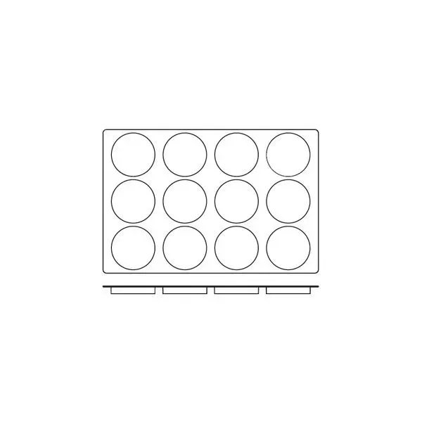 Mould Disco Silicon โ 12 Cup 120x22mm 120ml