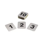 Adhesive Table Numbers-S/S | Set 1-10