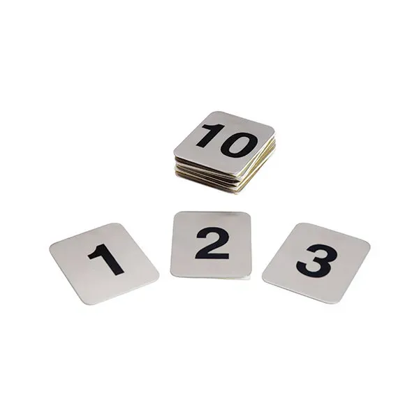 Adhesive Table Numbers-S/S | Set 31-40