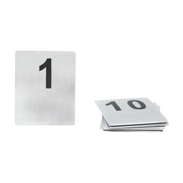Flat Table Numbers-S/S | 100x80mm | Set 11-20