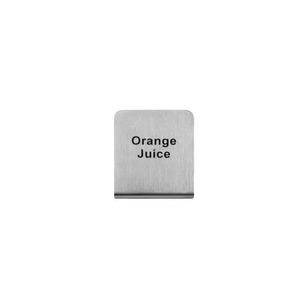 "Orange Juice" Buffet Sign