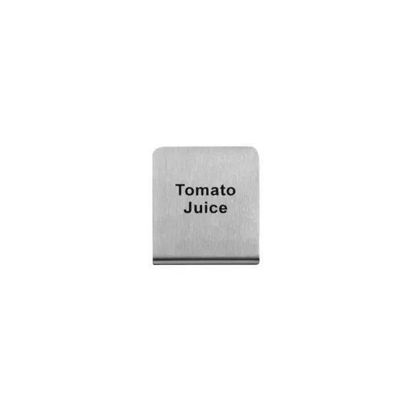 "Tomato Juice" Buffet Sign