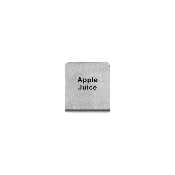 "Apple Juice" Buffet Sign