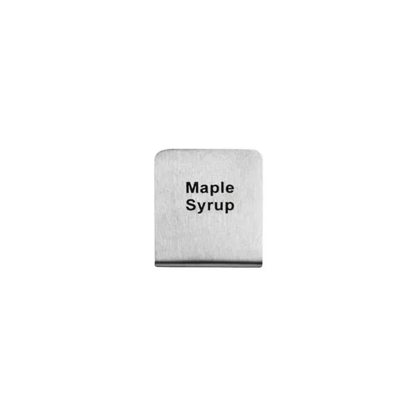"Maple Syrup" Buffet Sign