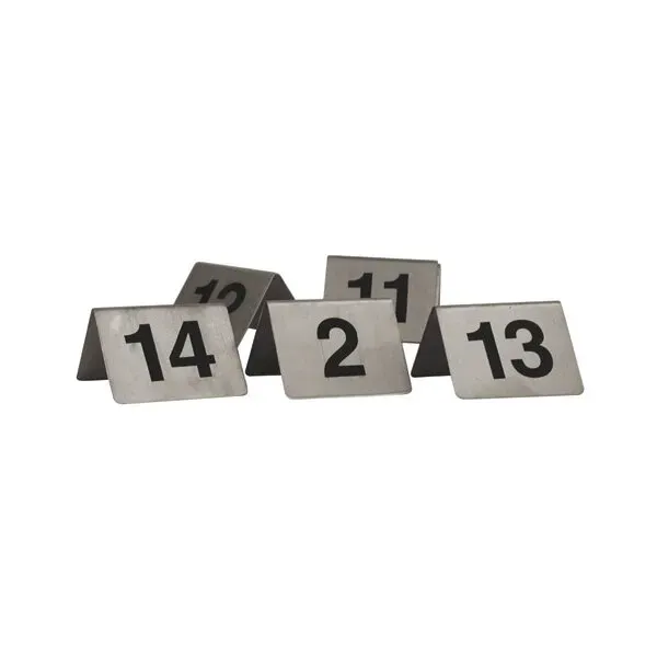 Table Number-S/S | A-Frame | 50x50mm | Set 81-90