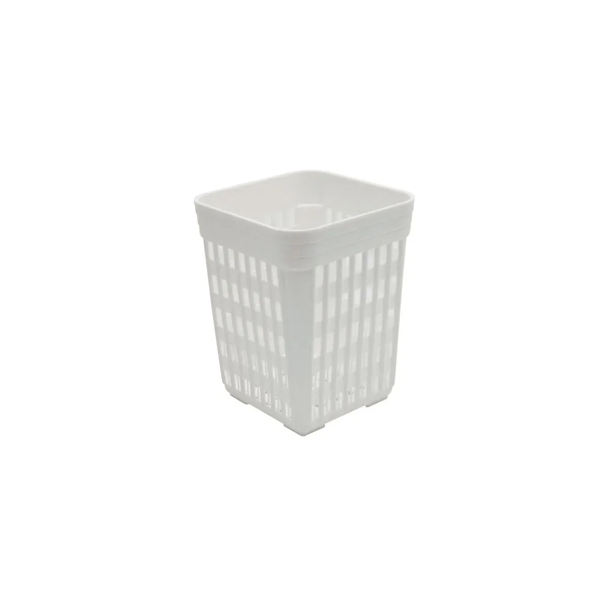 Cutlery Holder-Plastic, 100 X 100 X 140mm, Square, White