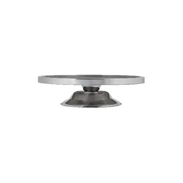 Cake Stand Stainless Steel Low — 330x70mm