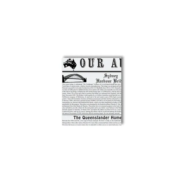 Greaseproof Pocket - Newsprint, Black &amp; White
