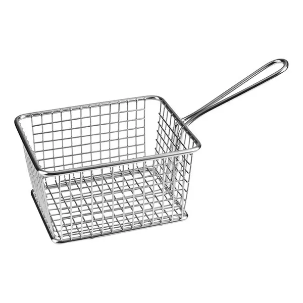 Service Basket Rect.-S/S, 142x114x78mm | 245mm Overall