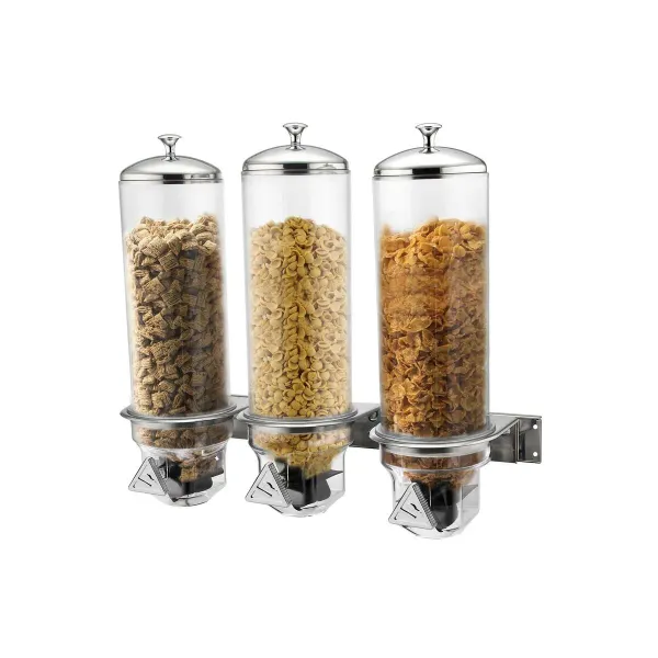 Cereal Dispenser Triple Wall Mounted — 3x4L