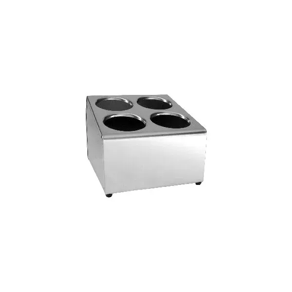 Cutlery Holder-Stainless Steel, 4 Hole 255 X 300 X 222mm,