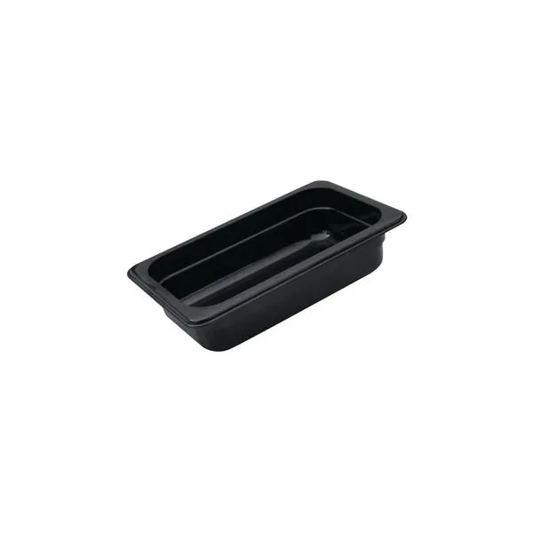 Pc Food Pan-1/3 Size  65mm - Black