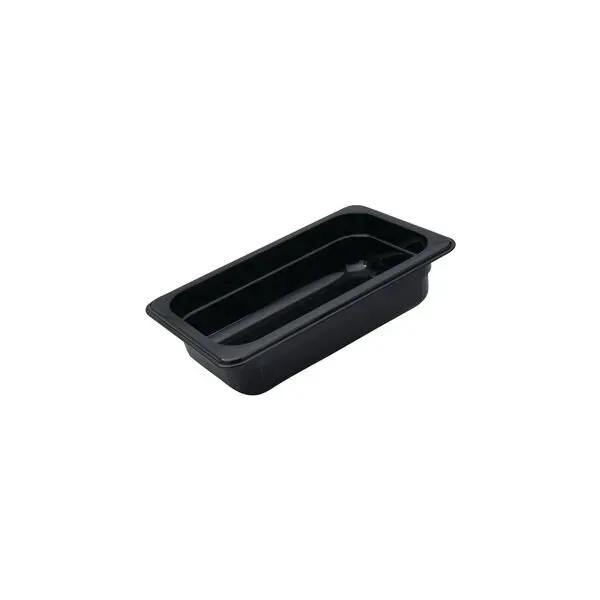Pc Food Pan-1/4 Size  65mm - Black