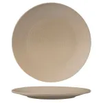 Zuma Round Coupe Ribbed Plate-310mm Ø - Sand