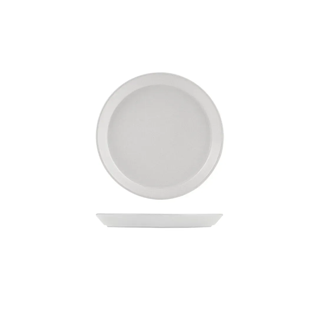 Zuma Tapered Plate-200mm Ø | 24mm H - Pearl Aspen
