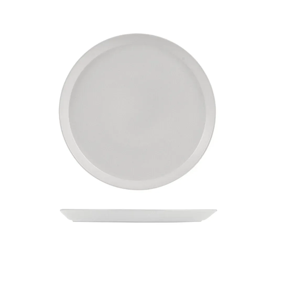 Zuma Tapered Plate-280mm Ø | 24mm H - Pearl Aspen