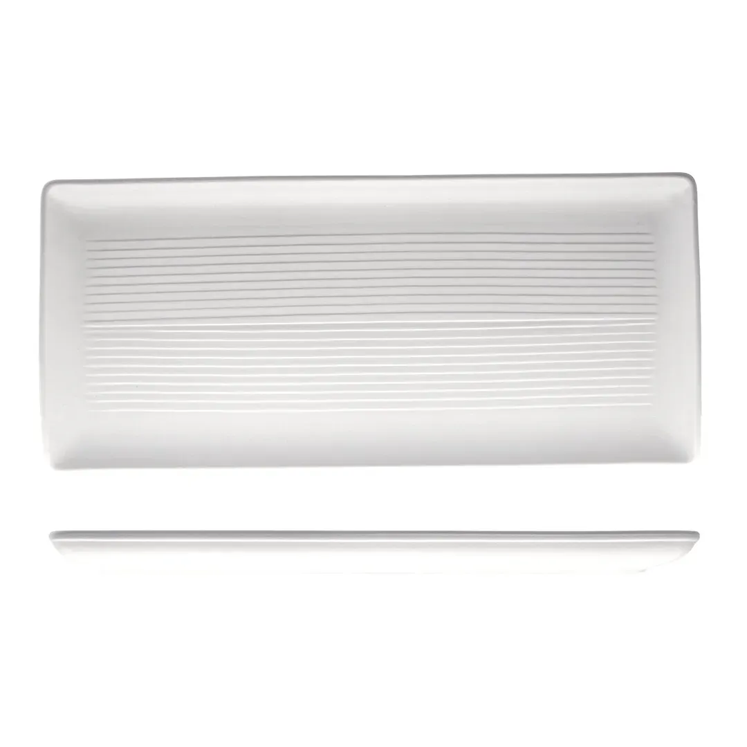 Zuma Rect Share Platter-395x180mm - Pearl Aspen
