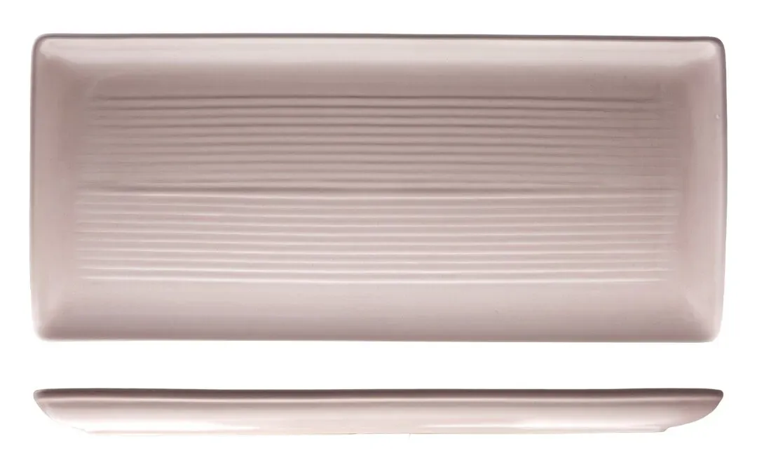 Zuma Rect Share Platter-395x180mm - Pearl Blush