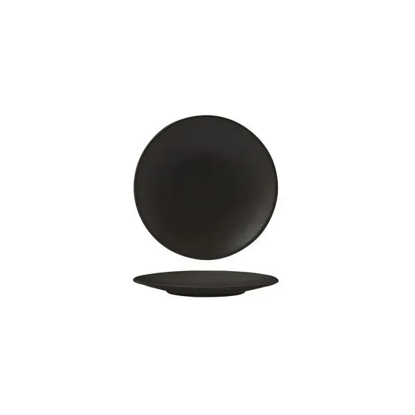 Zuma Round Coupe Plate-130mm Ø - Charcoal