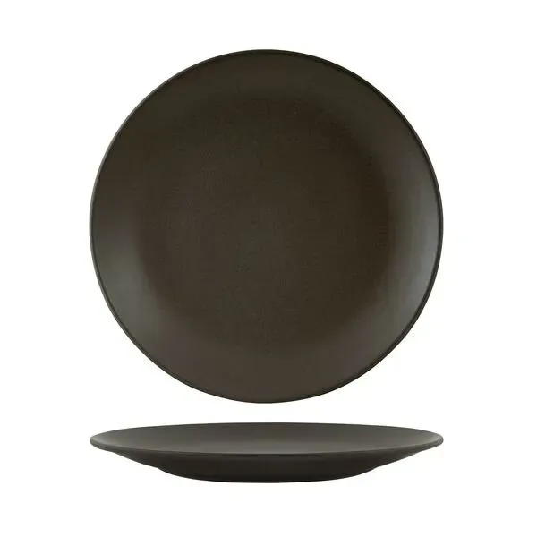 Zuma Round Coupe Plate-230mm Ø - Charcoal