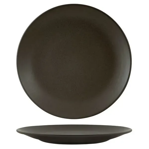 Zuma Round Coupe Plate-310mm Ø - Charcoal