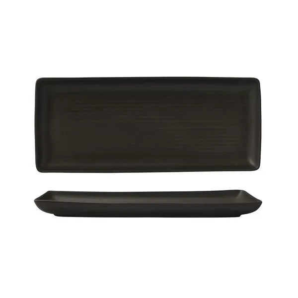 Zuma Rect Share Platter-335x140mm - Charcoal