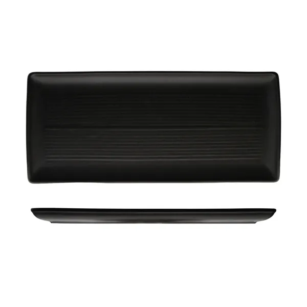 Zuma Rect Share Platter-395x180mm - Charcoal