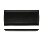 Zuma Rect Share Platter-395x180mm - Charcoal