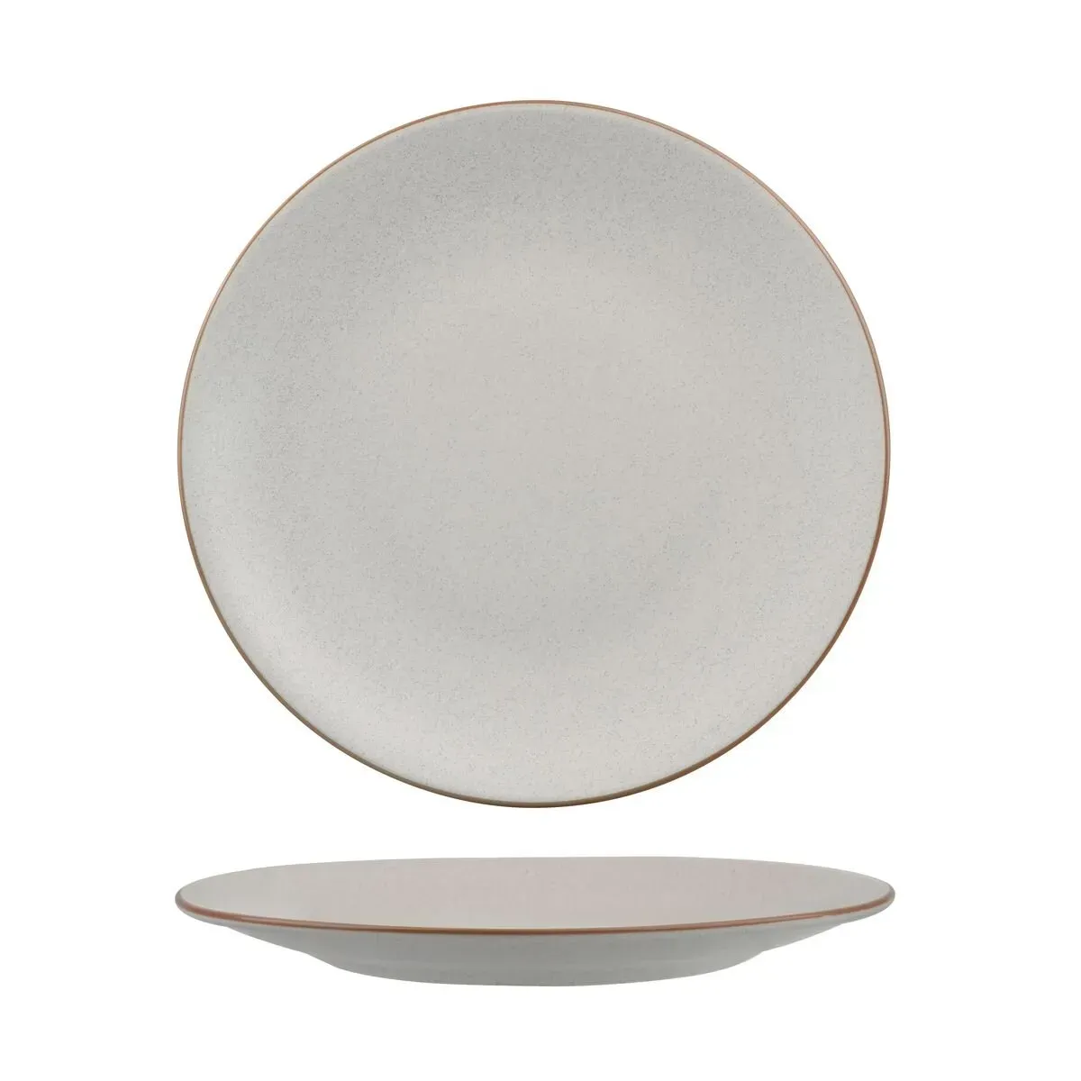 Zuma Round Coupe Plate-260mm Ø - Mineral