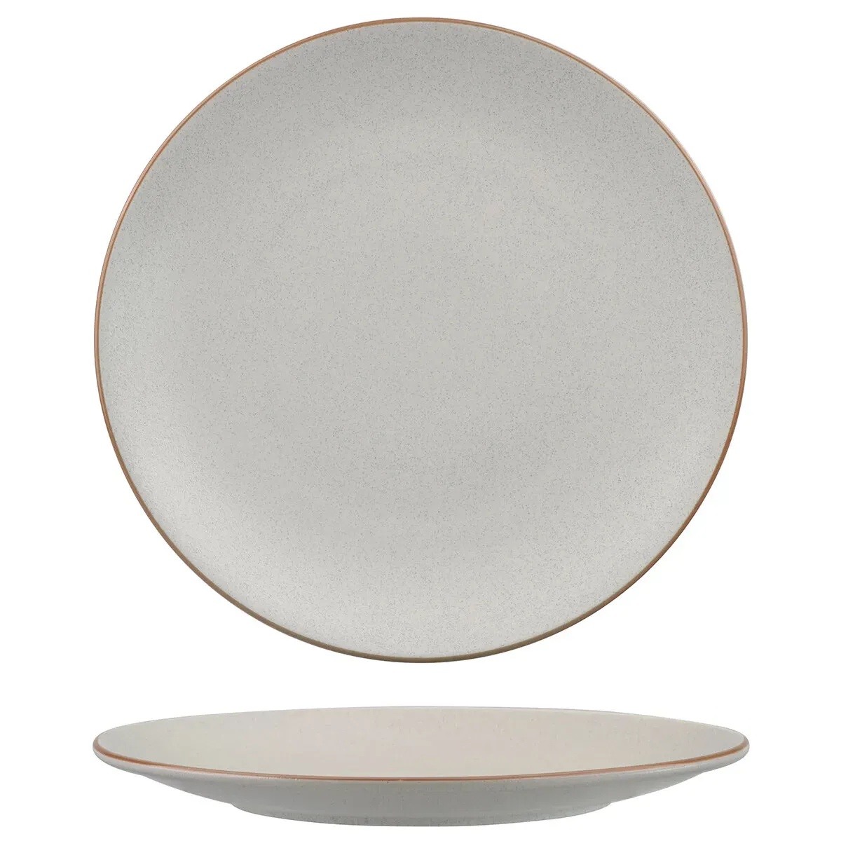Zuma Round Coupe Plate-310mm Ø - Mineral