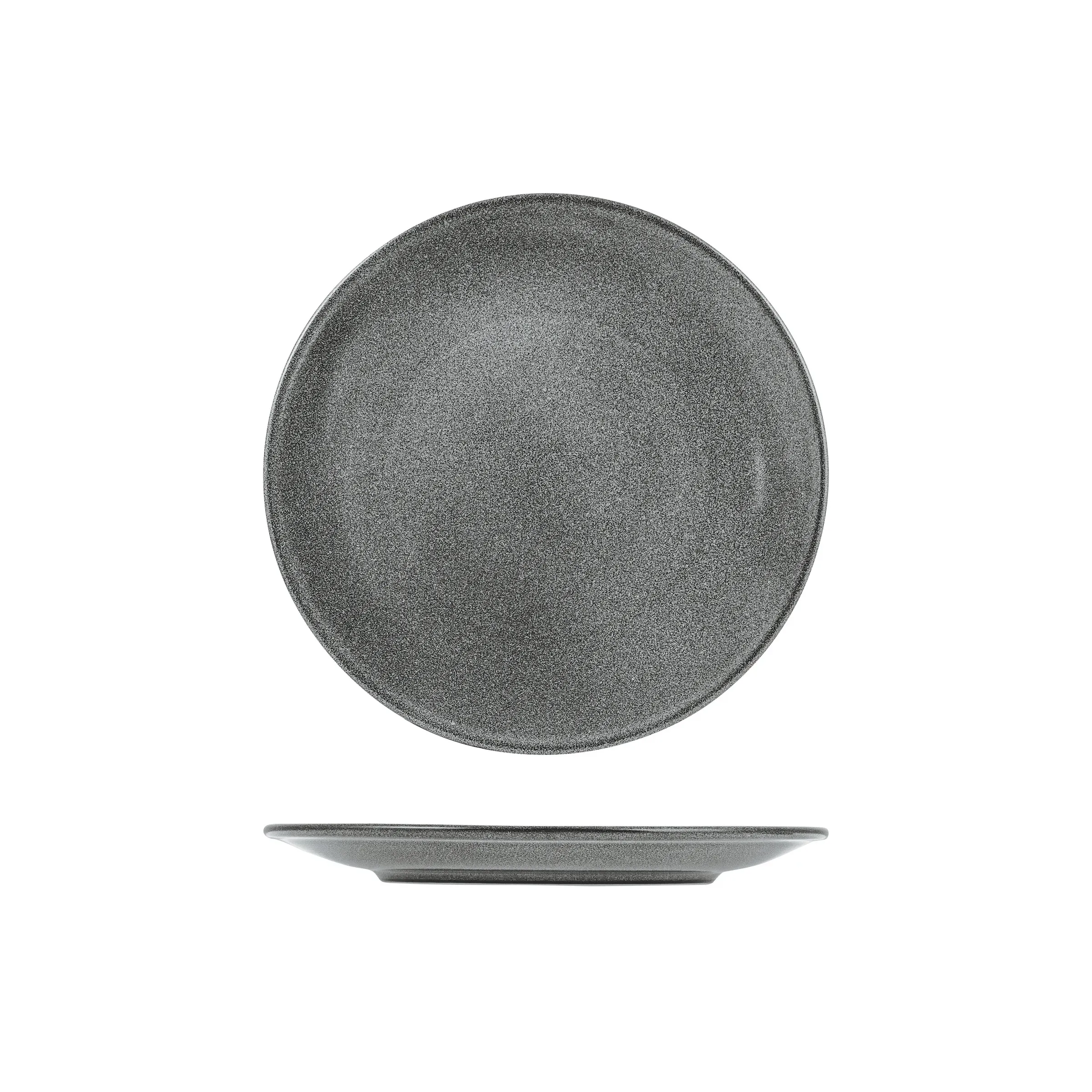 Zuma Round Coupe Plate-260mm Ø - Gravel